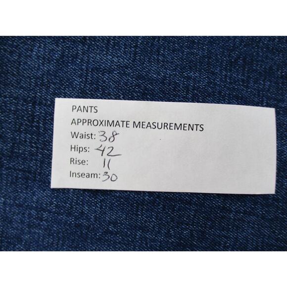 Wrangler Jeans Mens 38x30 Red Vintage Straight Blue Stretch Dark Western Cowboy - Picture 6 of 10